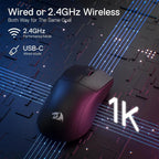 Redragon M916 Wireless Gamer Mouse, 49G Ultra-Light 8K DPI 2.4G Wireless Gaming Mouse w/Ergonomic Natural Grip Build Lootquake LLC