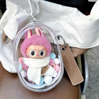 Labubu Protect Case 15cm Labubu Sitting Party Cotton Doll Shoulder Pain Bag PVC Storage Bag Labubu Walk Bag Dustproof Lootquake LLC