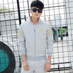 5XL 6XL Men's Plus Size Autumn Tracksuit Set THRIXINE