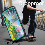 Waterproof Case For iPhone 14 Pro Max 14 Pro iPhone 13 Pro Max Protector Full Body Protective Dustproof Magnetic Phone Case Waterproof 360 Degree All-Round Protection with Built-in Screen Protector Outdoor Transparent  Shockproof Case Stevvex