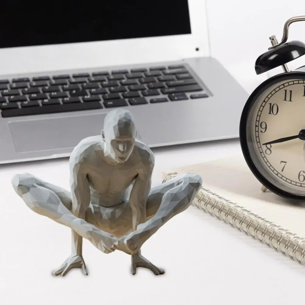 Yoga Man Meditating Abstract Statues Sculptures Yoga Figurine Nordic Living Room Home Decor Decoration Desk Ornaments Decor  ﻿