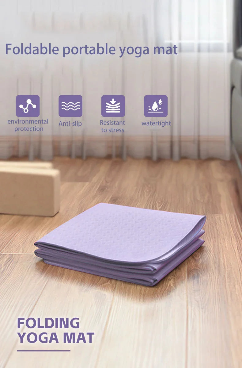 Foldable Yoga Mats Are Suitable for Travel Non-slip, Eco-friendly, Lightweight - SJB-DIAMOND ELITES