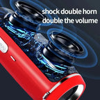 Portable Wireless Bluetooth Speaker 200W High Power Subwoofer Outdoor Waterproof Soundbox with FM Radio USB TF card Boom Box Lootquake LLC