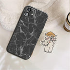 Luxury Marble Texture Phone Case For iPhone X XR XS 7 8 6S 6 5 Plus Silicone Anti Fall Back Cover Ultra Thin Soft Silicone Protective Shockproof and Scratch Resistant with Cute Design Pattern Case Stevvex