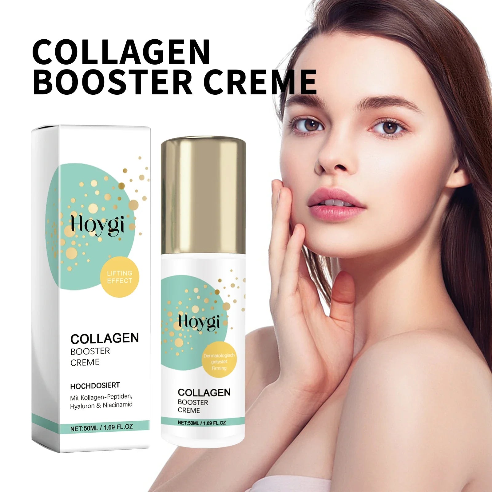Collagen Peptide Face Lotion 50ml Anti Wrinkle Firms Hydrates Skin Boosts Barrier Niacinamide Moisturizer for Smooth Plump Skin Lootquake LLC