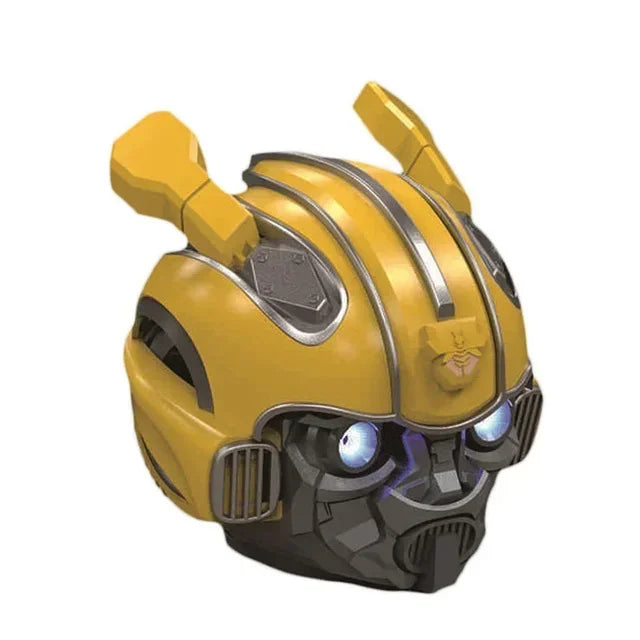 Original Transformers Bluetooth Speakers Bumblebee Head Bluetooth Speakerdual Speakersled Light Heavy Basssuitable,Tf, Fm Radio Lootquake LLC