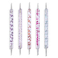 7/9/11/15/25MM Nail Liner Brush Set UV Gel Nail Brushes Kits 5pcs French Stripe Line Painting Drawing Flower Pen Manicure Tools