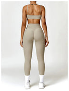 ElevateFit 2-Piece Yoga Ensemble: Comfort Meets Style THRIXINE