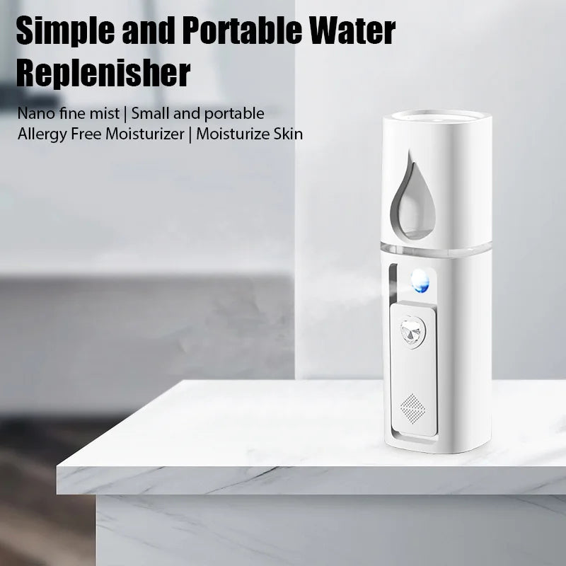 Mini Nano Mist Sprayer Cooler Facial Steamer Humidifier USB Rechargeable Face Moisturizing Nebulizer Beauty Skin Care Lootquake LLC
