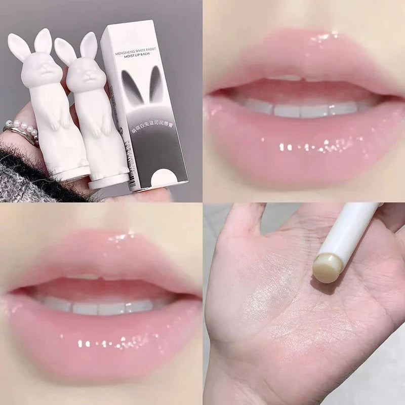 Lip Balm Cute Rabbit Moisturizing Lipstick  Color Changing Moisturizing and Anti Cracking Lipstick Four-Color Rabbit Cosmetics Lootquake LLC