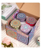 Osmanthus Gardenia Fragrance Candles with Petals Small Romantic Fragrance Candles for Girls' Birthday Gifts Home Aromatherapy