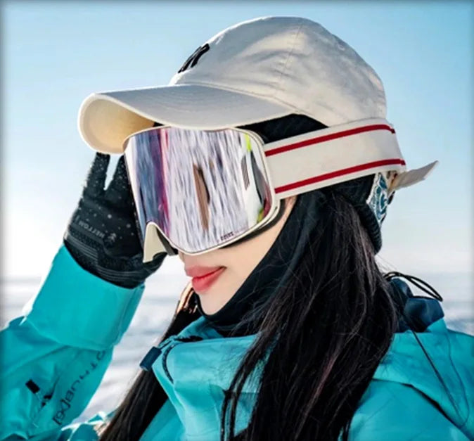 Ski Snowboard Goggles Women Men Skiing Eyewear Mask UV 400 Snow Double Anti-Fog Cylindrical - SJB-DIAMOND ELITES
