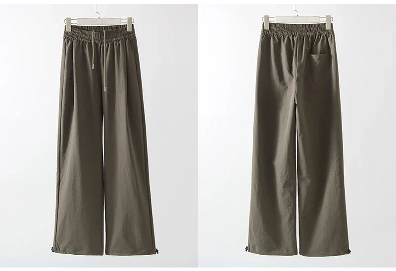 ChicEase High Waist Wide Leg Joggers THRIXINE