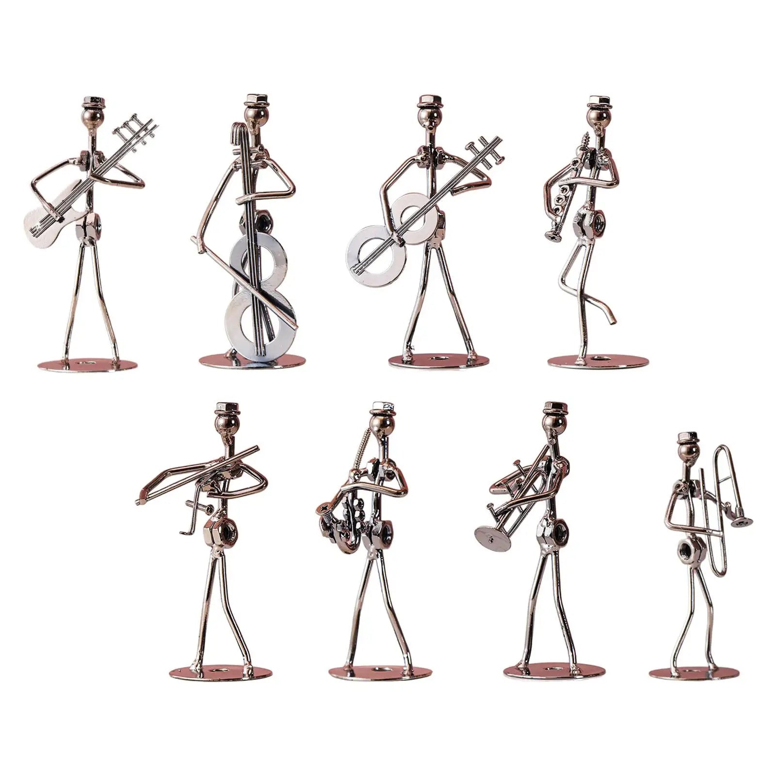 Musical Man Statue Musician Tabletop Figurine for Tabletop Spring Office Lootquake LLC