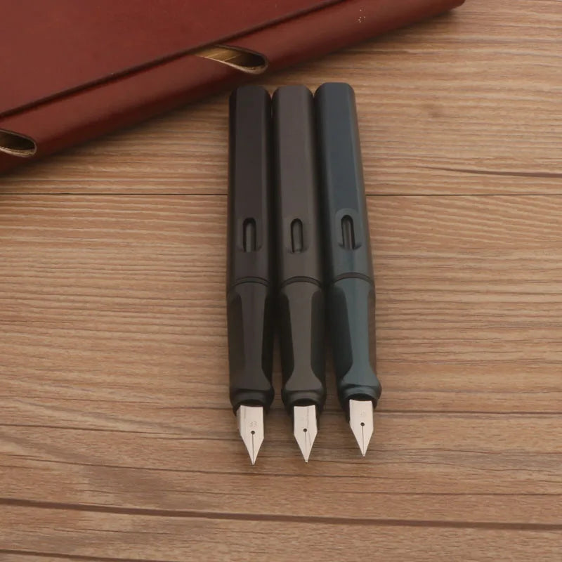 1pc Plastic Matte Black 860 Fountain Pen EF Nib Frosted Green Stationery School Office Supplies Ink Pens Lootquake LLC