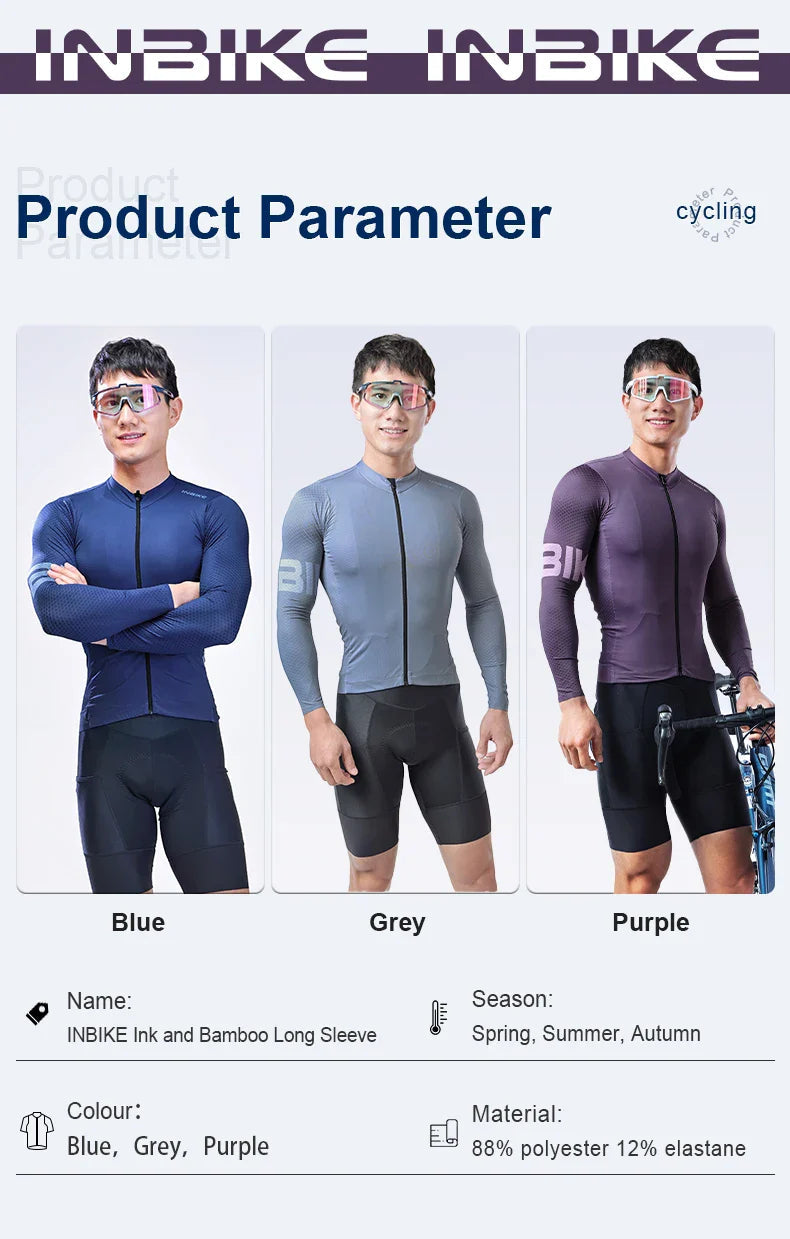 INBIKE Pro Long-Sleeve Cycling Jersey THRIXINE