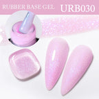 UR SUGAR Blue Color Rubber Base Gel Nail Polish Gold Glitter Base Gel Top Coat Soak Off UV LED Gel Nail Art Varnish Manicure Lootquake LLC