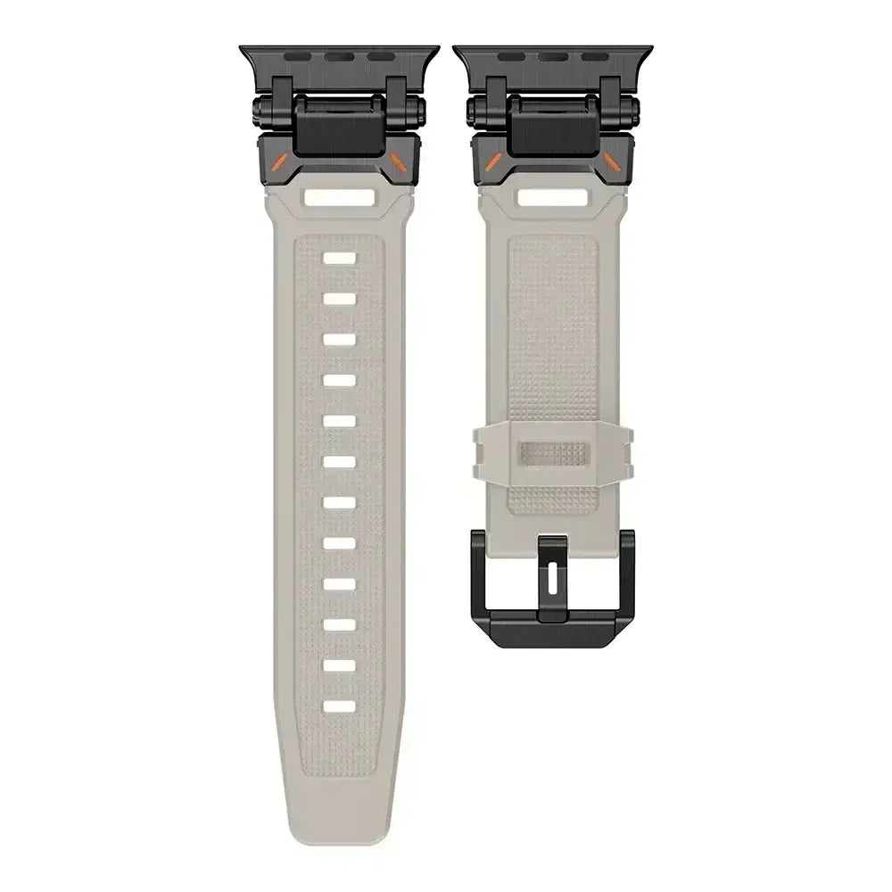 Apple Watch Silicone Metal Band - Premium Durable Strap - SJB-DIAMOND ELITES