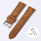 Motorola Moto Vintage Suede Leather Quick Release Watch Band Strap