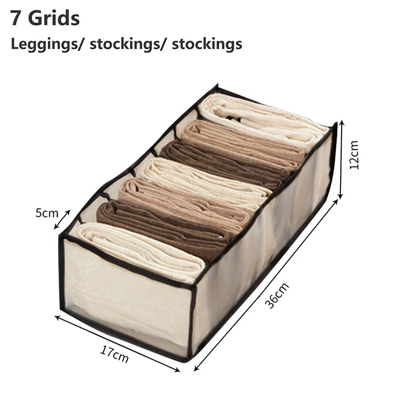 Fabric Underwear Bra Storage Box Underwear Sorting Box Panty Socks Compartment Storage Box Drawer Organizer Home Storage