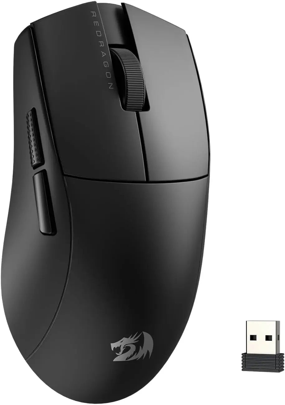 Redragon M916 Wireless Gamer Mouse, 49G Ultra-Light 8K DPI 2.4G Wireless Gaming Mouse w/Ergonomic Natural Grip Build Lootquake LLC