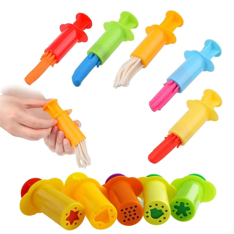 Dough Extruders Plasticine Molds Children DIY Handcraft Toys Accessories Multiple Shapes Model Play Dough Tools Kit Kids Gifts Lootquake LLC