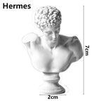 Miniature Desktop Ornament Home Decor Gypsum Portraits Greek Mythology Figurine Famous Sculpture Plaster Bust Statue Lootquake LLC