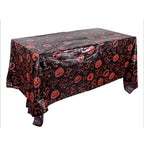 Halloween Decoration Tablecloth Pumpkin Spider Web Plastic Folding Setsholidayparty Hometableclothsuppliesbackdroparrangement Lootquake LLC