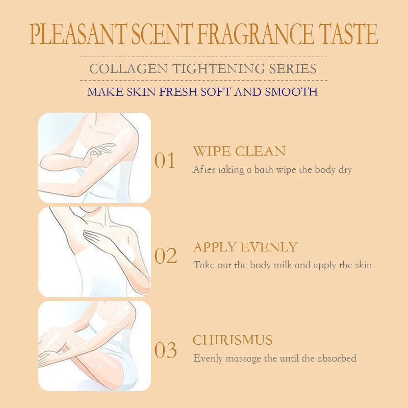 Collagen Milk Bleaching Face Body Cream Whitening Cream Skin Whitening Moisturizing Body Lotion Skin Lightening Cream Body Care Lootquake LLC