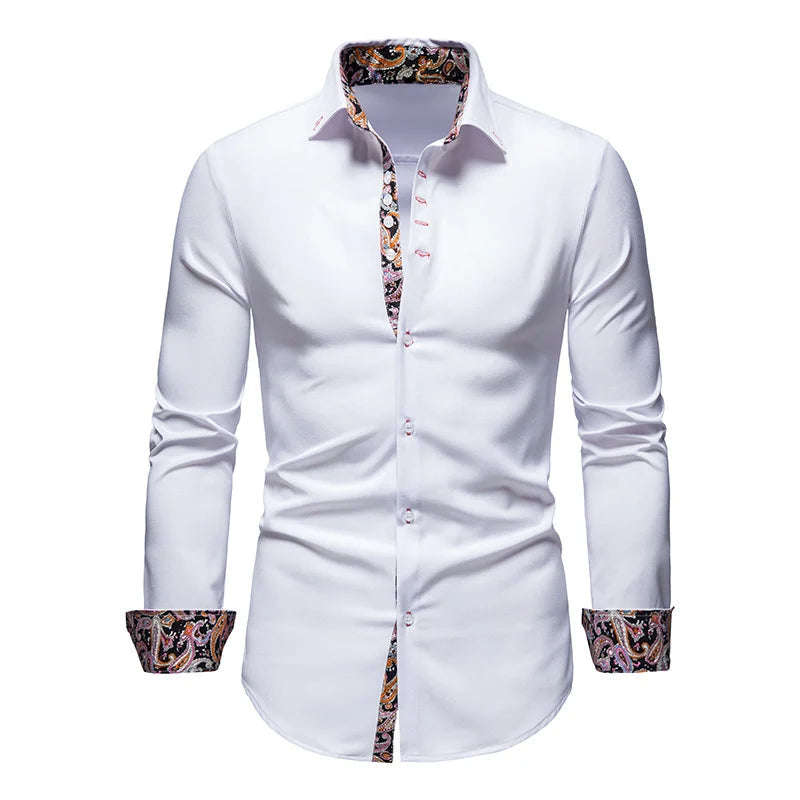 Men's Shirt with Collar White Shirts Man Long Sleeve Men's Shirts 2023 Mens Polo Shirts for Men Famous Brands Lootquake LLC