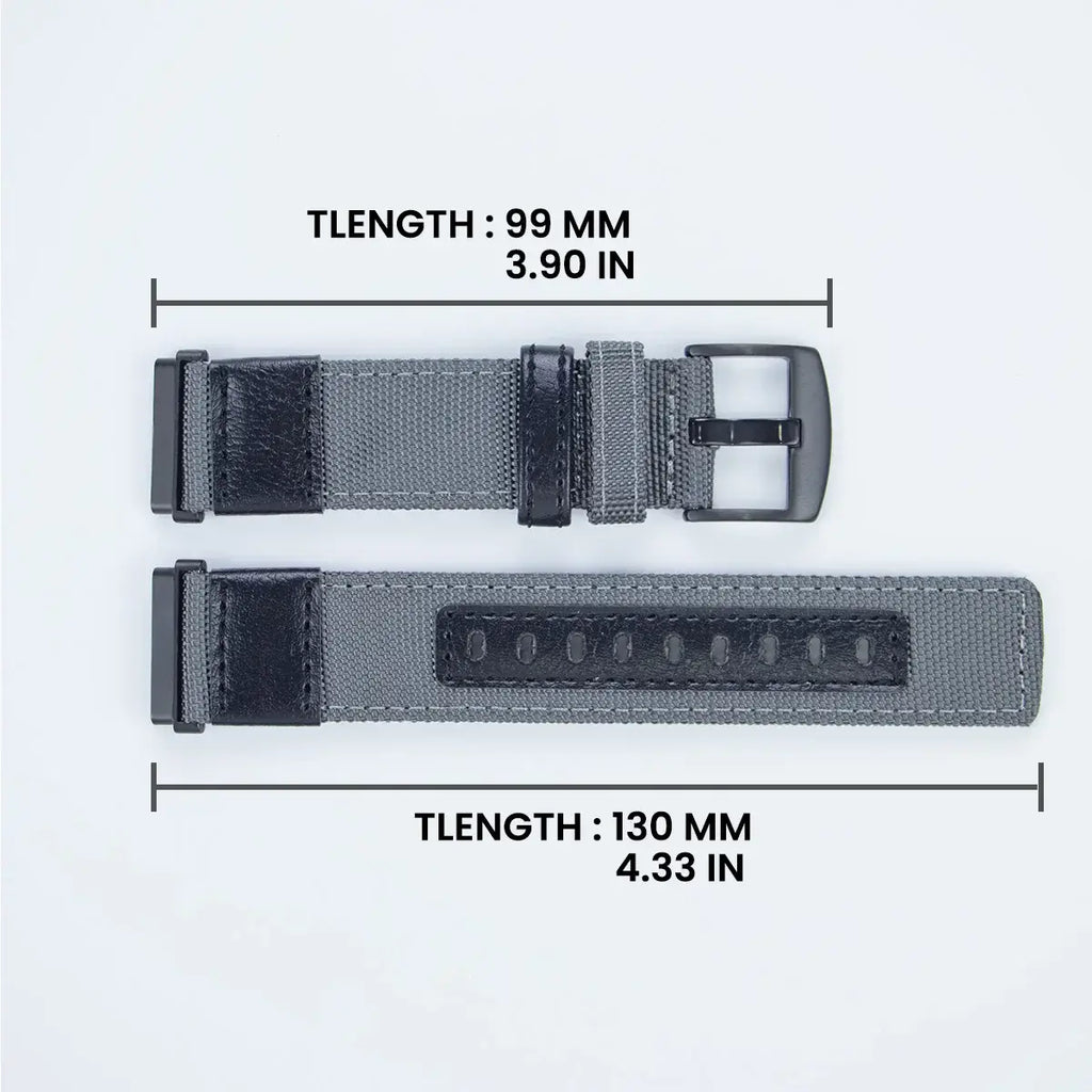 Fitbit Versa & Sense Nylon Leather Band - Versatile Style - SJB-DIAMOND ELITES