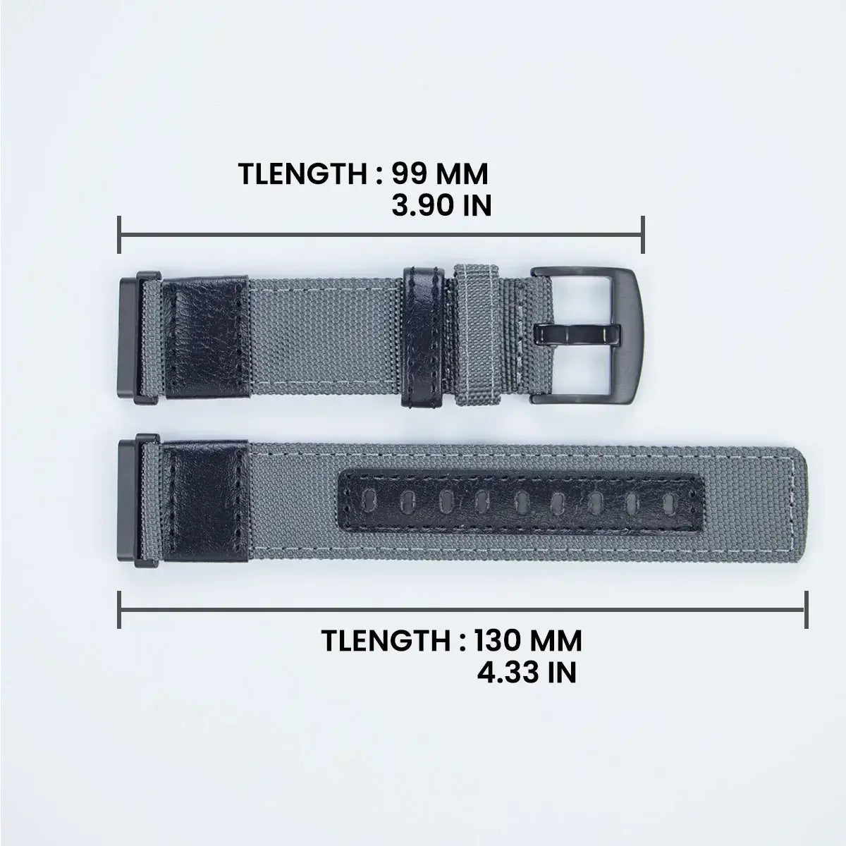 Fitbit Versa & Sense Nylon Leather Band - Versatile Style - SJB-DIAMOND ELITES