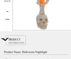 Halloween  Skull Lamp Creative Decor for Spooky Party Unique Skull Candle Lantern Halloween Decoration Spooky Lighting Lootquake LLC