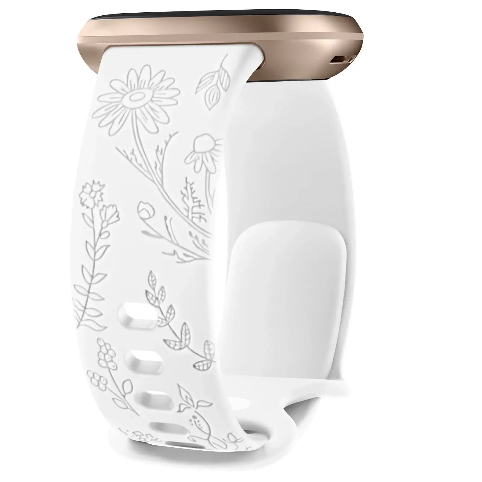 Fitbit Versa & Sense Silicone Band - Durable Floral Design - SJB-DIAMOND ELITES
