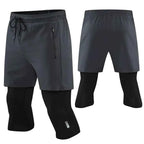 Men's 2-in-1 Compression Running Shorts