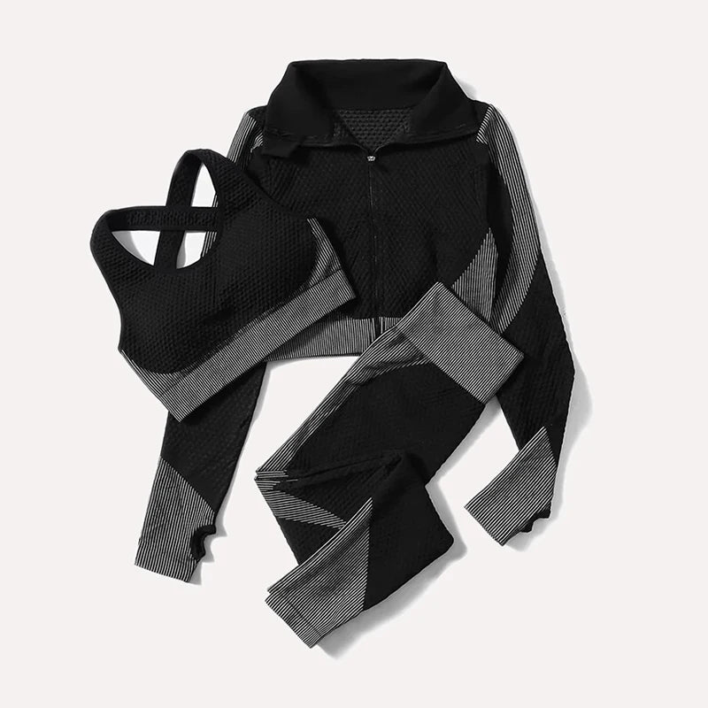 FlexFit Seamless Yoga Set: Comfy, Stylish, Versatile THRIXINE