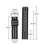 Nylon Samsung Galaxy Watch Strap - Versatile Comfortable Fit - SJB-DIAMOND ELITES