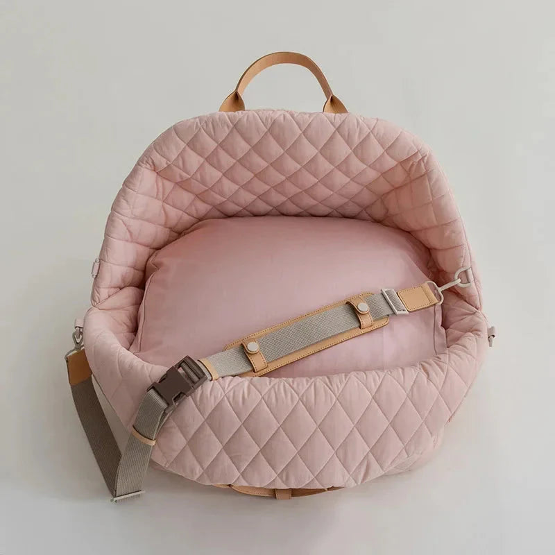 The Verona Luxe Carrier - Quilted Designer Pet Tote Fashioned Furbabies