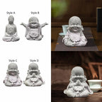 Buddha Statue Hand Carved Buddhism Decorative Figurine Buddha Sculpture for Living Room Home Shop Tabletop Indoor Outdoor Lootquake LLC