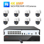 XMEYE 16CH POE NVR Kit 4K PTZ Security Camera System 8MP Ai Face Detect Two Way Audio Waterproof Colorfull Night Vision Camera Lootquake LLC