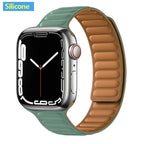Apple Watch Leather Band - Premium Magnetic Loop Strap