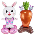 Easter Bunny Inflatables Balloon Decorations Standing Carrot Balloons Cute Carrot Rabbit Happy Easter Party Birthday Decorations Lootquake LLC
