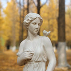 Outdoor Garden Statue, Nymph Sculpture Goddess of Greek Mythology Roman Style Outdoor Patio Yard Lawn Porch Decor, Ivory Lootquake LLC