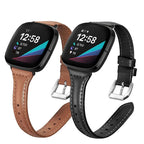 Fitbit Versa & Sense Leather Band - Classic and Stylish - SJB-DIAMOND ELITES