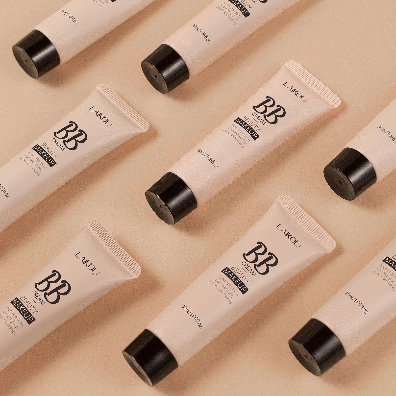 Natural Finish Foundation Cream 30ml Lightweight BB Cover Dark Circles Pores Oil Free Long Lasting Makeup Base Lootquake LLC