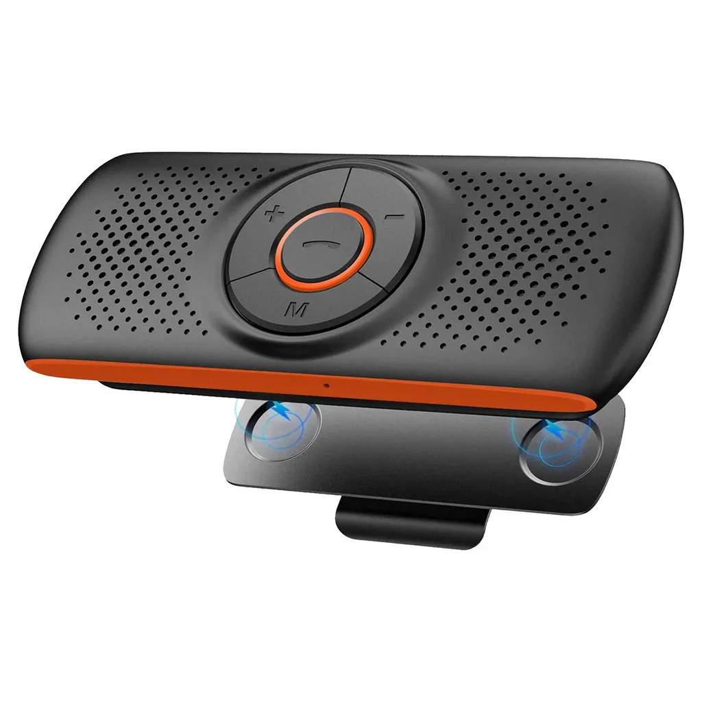 Car Bluetooth Speaker Bluetooth in Car Speakerphone for Handsfree Talking, Wireless Car Music Player with Visor Clip Lootquake LLC