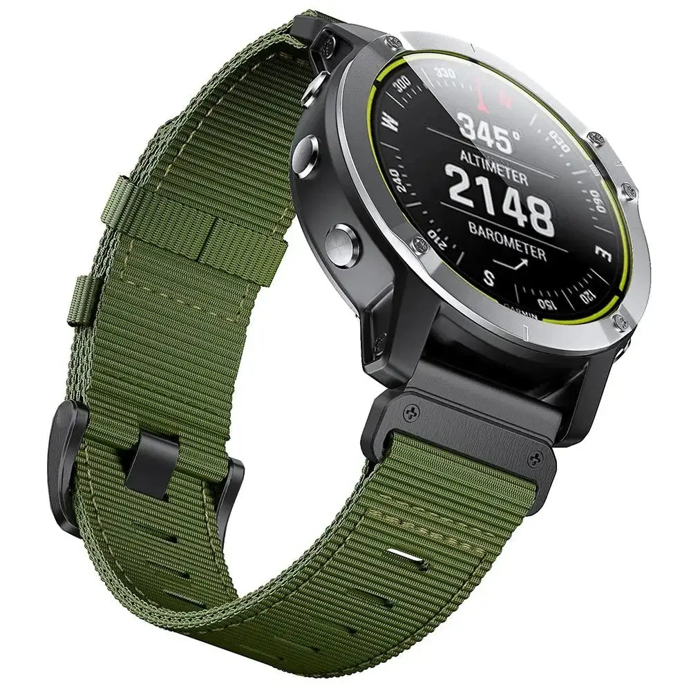 Garmin Tactical Nylon Strap - Durable QuickFit Band - SJB-DIAMOND ELITES