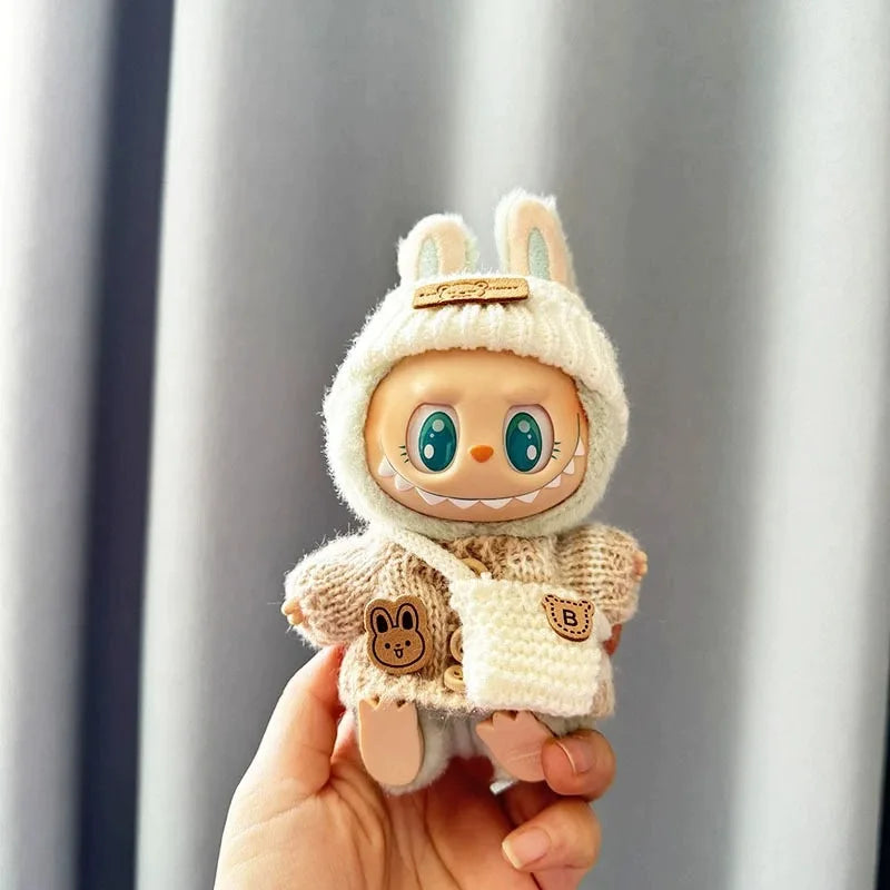 Labubu I II Sitting Party Clothing Idol Dolls Cute Mini Plush Doll'S Clothes Easter Colorful Bunny Sweater Labubu Accessories Lootquake LLC