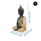 Thai Buddha Figurine Sculpture Sitting Buddha Statue Home Office Decor Indoor Statue Ornament 15cm Feng Shui Ornaments Crafts Lootquake LLC