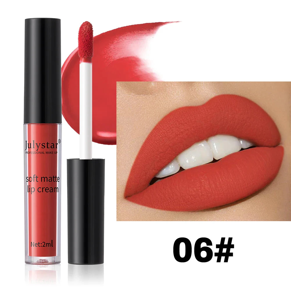 6-Color Velvet Lip Glaze Lipstick High Color Lip Makeup Waterproof Long-Lasting Nude Lip Color Liquid Cosmetics Lootquake LLC